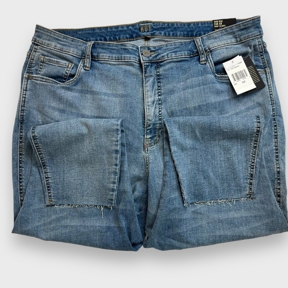 KUT From the KLOTH High Rise Fab AB Crop Skinny Jeans Distressed Plus Size 20W - Picture 2 of 13